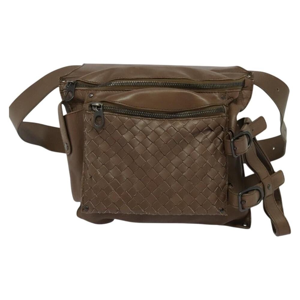 Bottega Veneta Intrecciato Waist Bag Brown